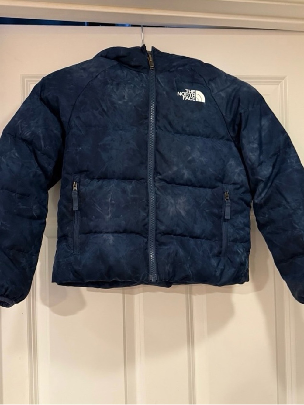 The North Face Kids Navy Tie-Dye Puffer Jacket
